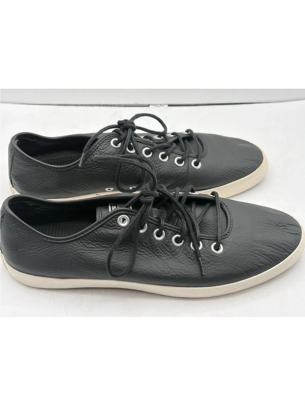 Converse All Star Sideways Ox Men size 11 Leather Casual Black Shoes - Picture 5 of 13